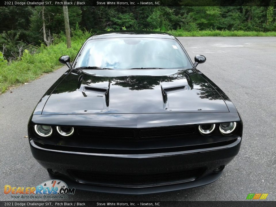 2021 Dodge Challenger SXT Pitch Black / Black Photo #3