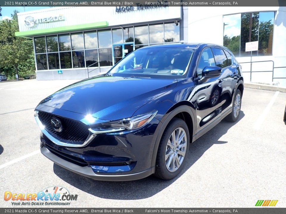 2021 Mazda CX-5 Grand Touring Reserve AWD Eternal Blue Mica / Black Photo #4