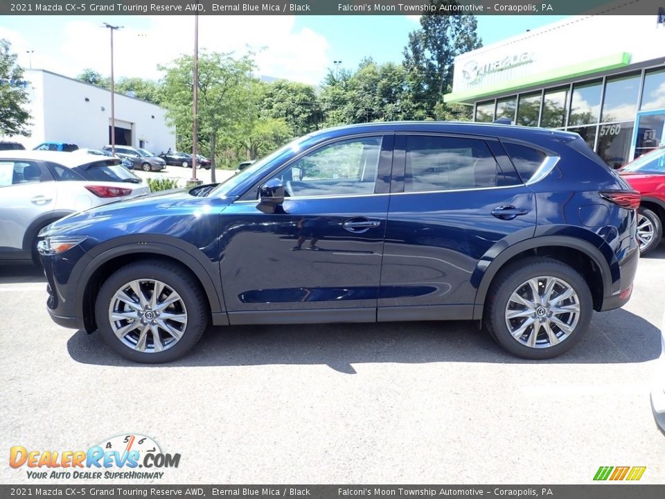 2021 Mazda CX-5 Grand Touring Reserve AWD Eternal Blue Mica / Black Photo #5