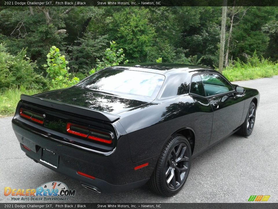 2021 Dodge Challenger SXT Pitch Black / Black Photo #6