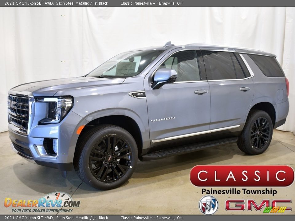 2021 GMC Yukon SLT 4WD Satin Steel Metallic / Jet Black Photo #1