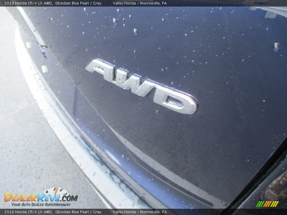 2019 Honda CR-V LX AWD Obsidian Blue Pearl / Gray Photo #6