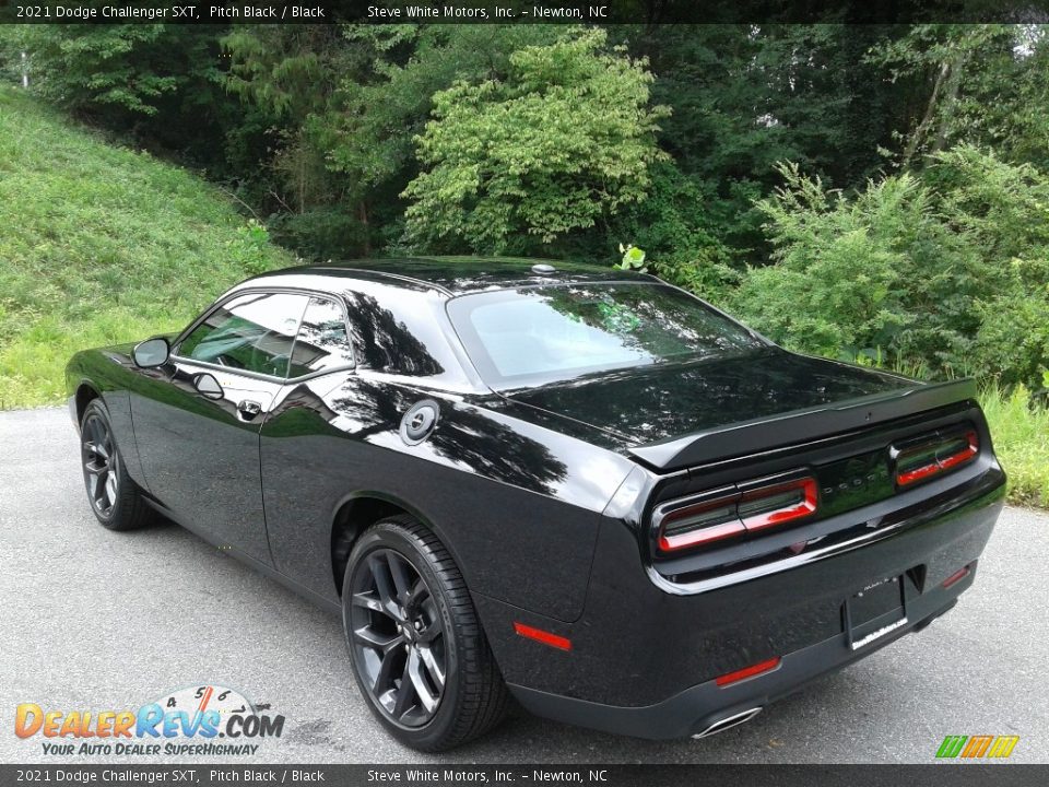 2021 Dodge Challenger SXT Pitch Black / Black Photo #8