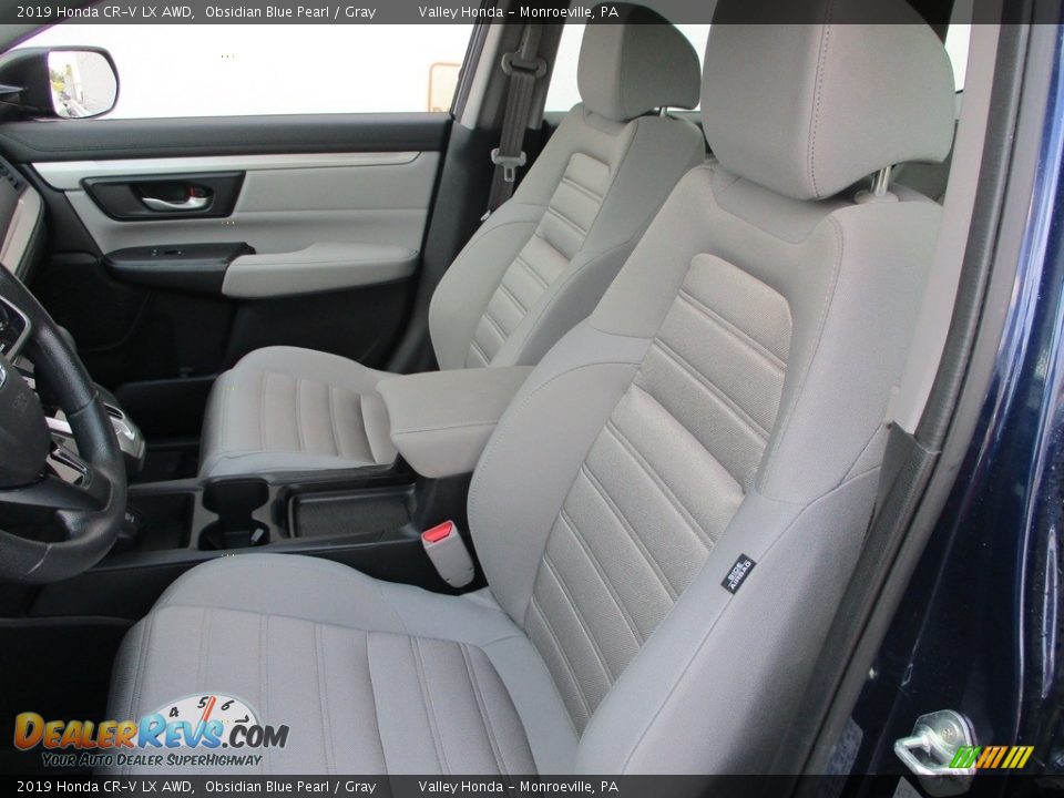 2019 Honda CR-V LX AWD Obsidian Blue Pearl / Gray Photo #12