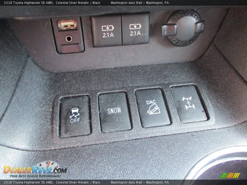 2018 Toyota Highlander SE AWD Celestial Silver Metallic / Black Photo #28