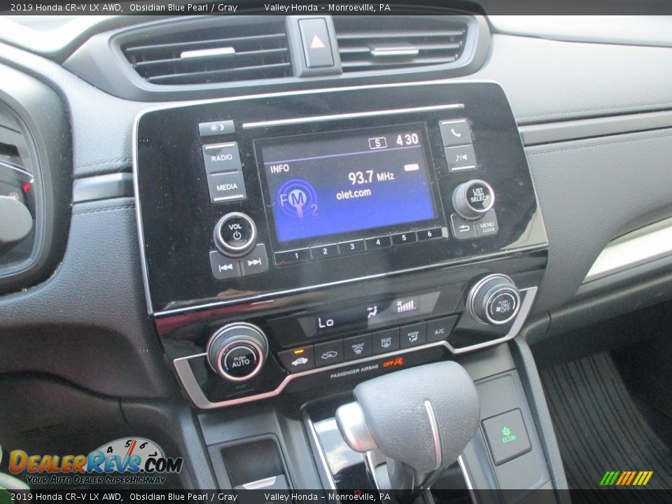 2019 Honda CR-V LX AWD Obsidian Blue Pearl / Gray Photo #15