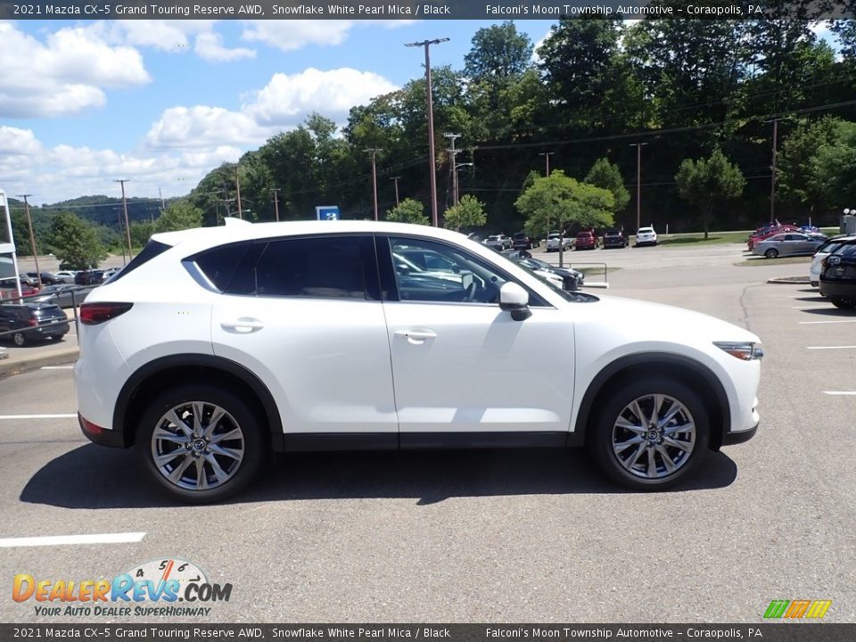 2021 Mazda CX-5 Grand Touring Reserve AWD Snowflake White Pearl Mica / Black Photo #1