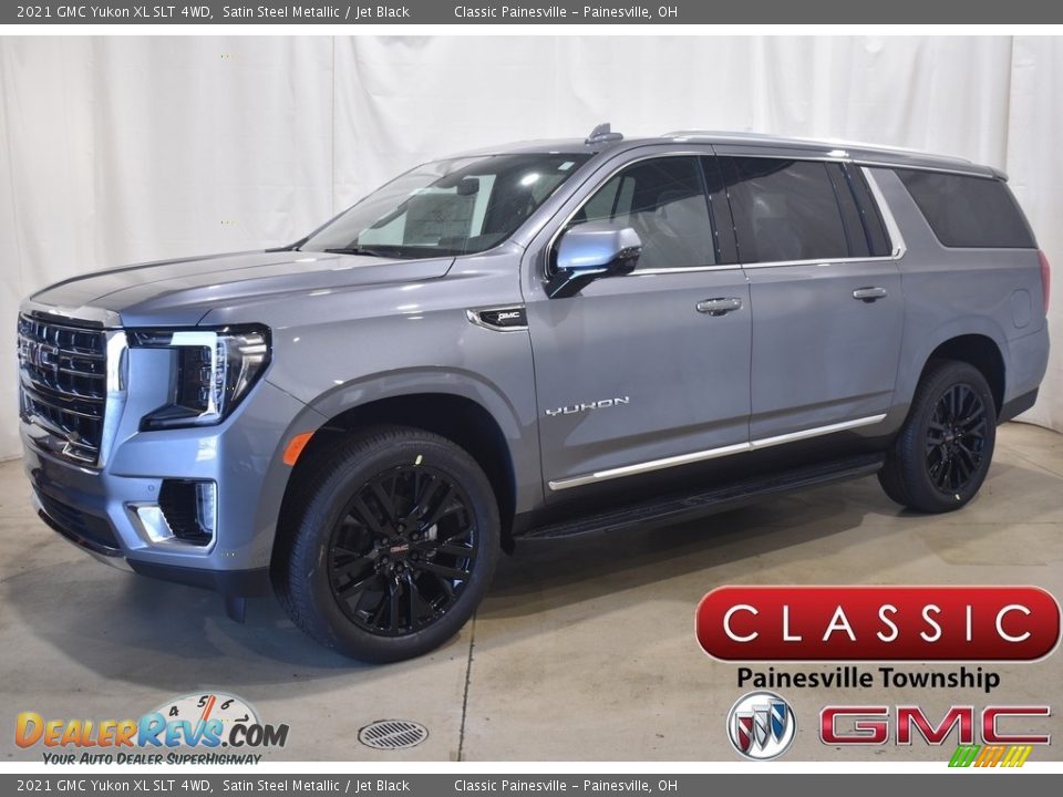 2021 GMC Yukon XL SLT 4WD Satin Steel Metallic / Jet Black Photo #1