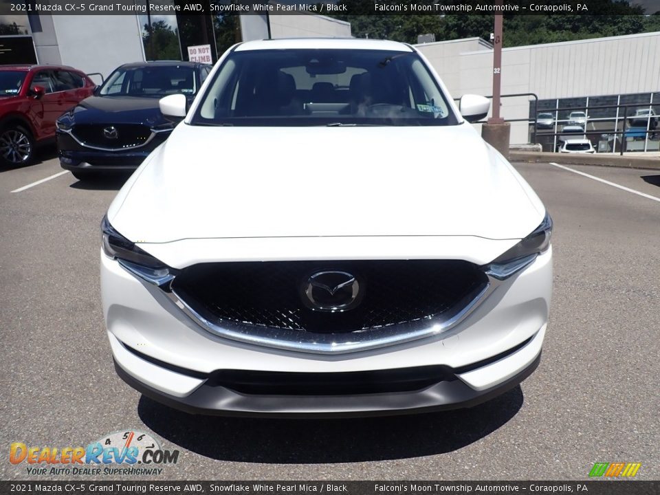 2021 Mazda CX-5 Grand Touring Reserve AWD Snowflake White Pearl Mica / Black Photo #4