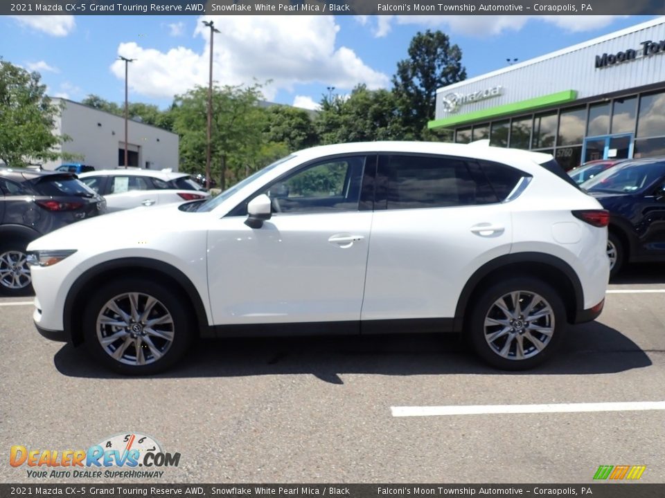 2021 Mazda CX-5 Grand Touring Reserve AWD Snowflake White Pearl Mica / Black Photo #6