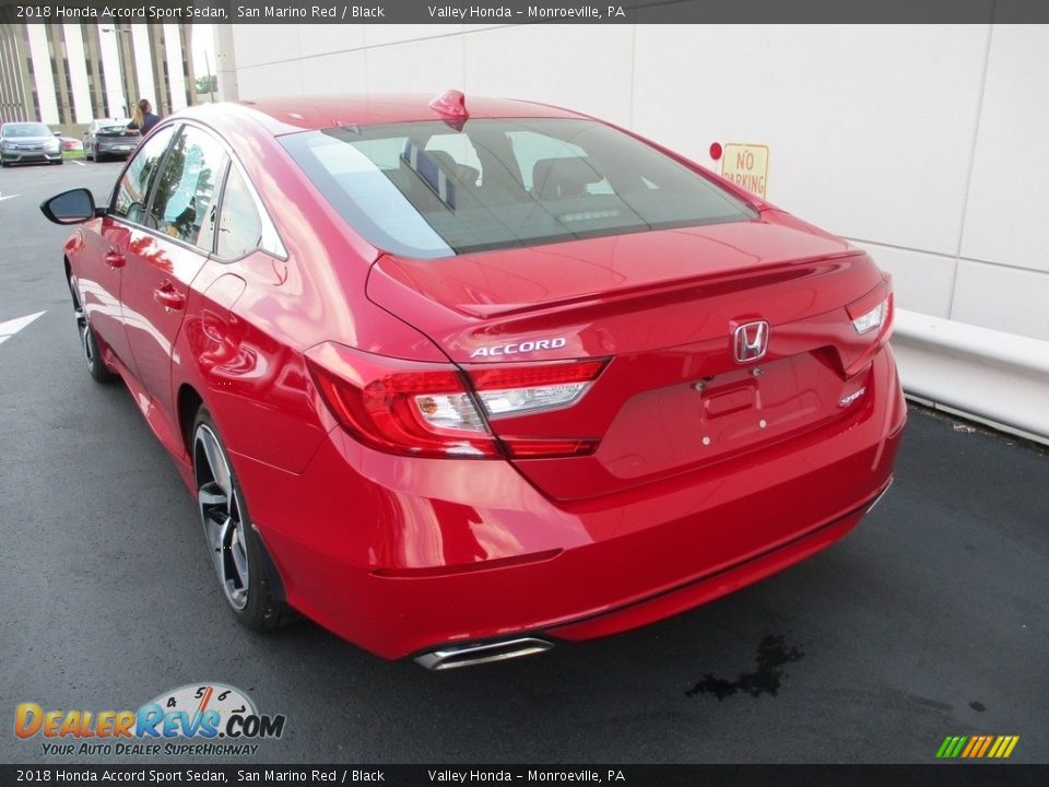 2018 Honda Accord Sport Sedan San Marino Red / Black Photo #3
