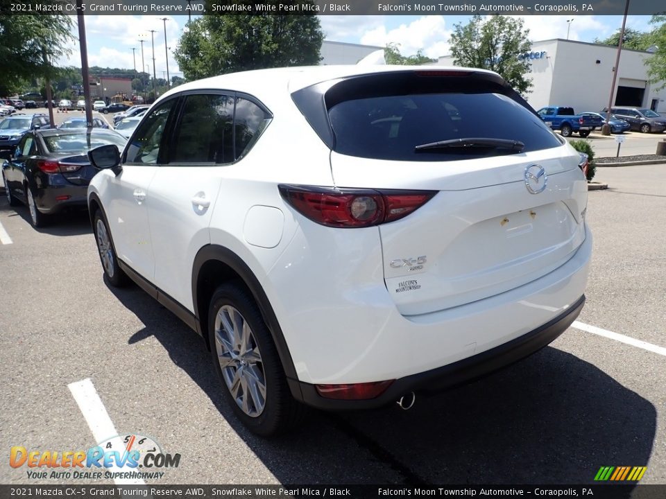 2021 Mazda CX-5 Grand Touring Reserve AWD Snowflake White Pearl Mica / Black Photo #7