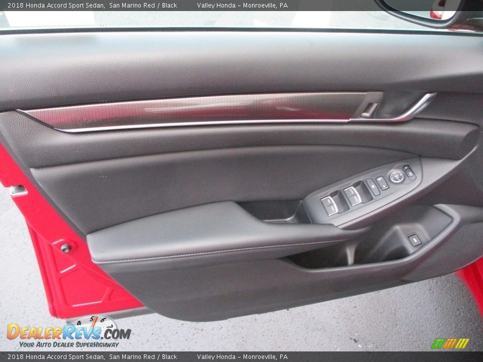 2018 Honda Accord Sport Sedan San Marino Red / Black Photo #10