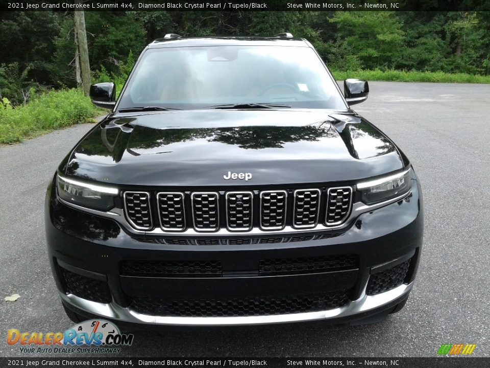 2021 Jeep Grand Cherokee L Summit 4x4 Diamond Black Crystal Pearl / Tupelo/Black Photo #3