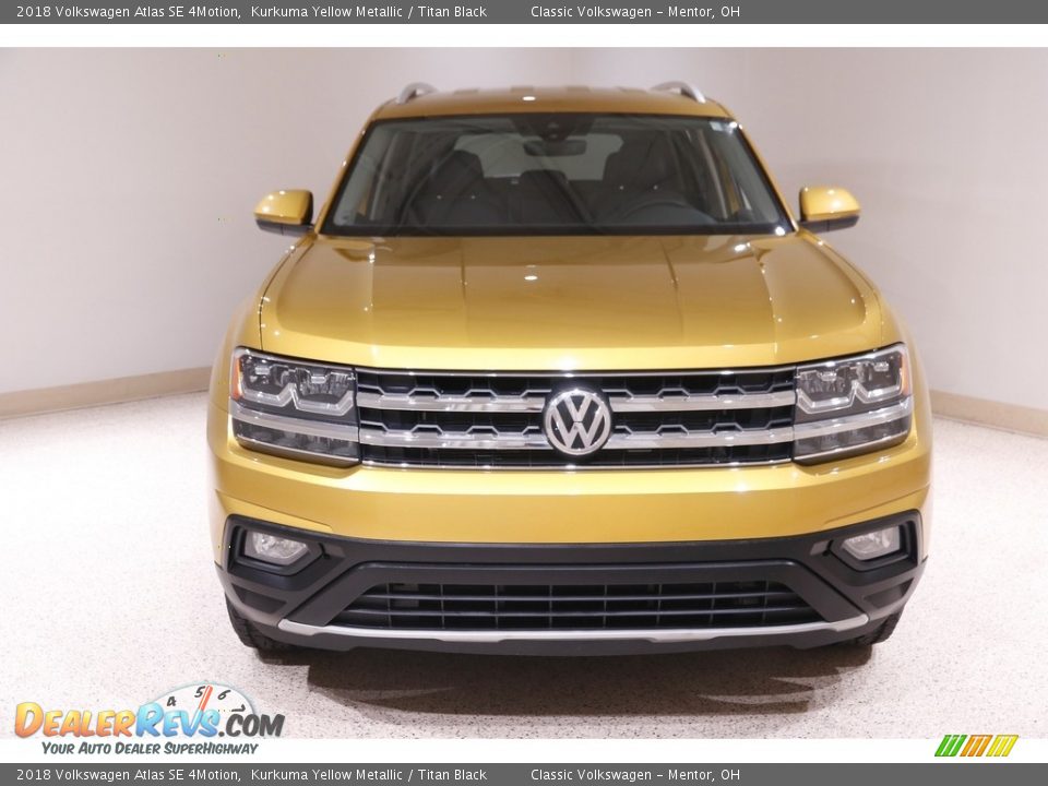 2018 Volkswagen Atlas SE 4Motion Kurkuma Yellow Metallic / Titan Black Photo #2
