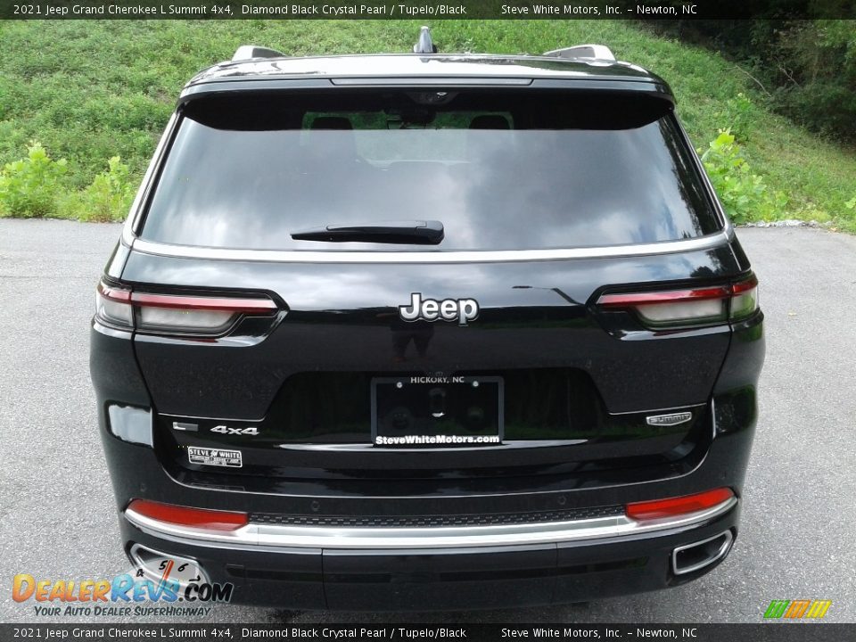 2021 Jeep Grand Cherokee L Summit 4x4 Diamond Black Crystal Pearl / Tupelo/Black Photo #6