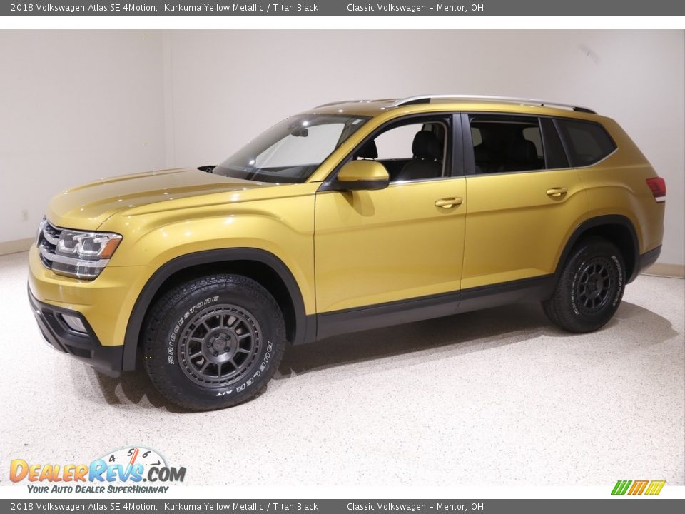 2018 Volkswagen Atlas SE 4Motion Kurkuma Yellow Metallic / Titan Black Photo #3