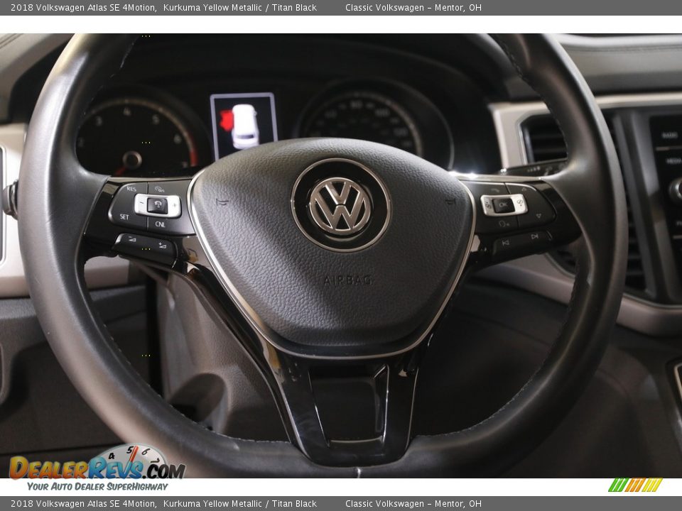 2018 Volkswagen Atlas SE 4Motion Kurkuma Yellow Metallic / Titan Black Photo #7