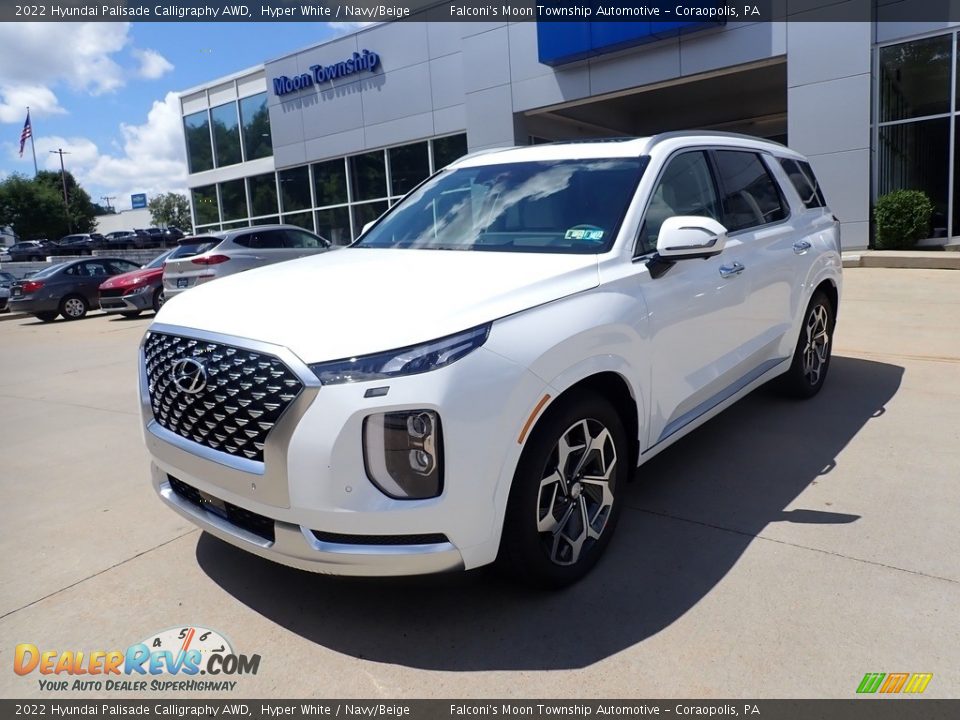 2022 Hyundai Palisade Calligraphy AWD Hyper White / Navy/Beige Photo #5