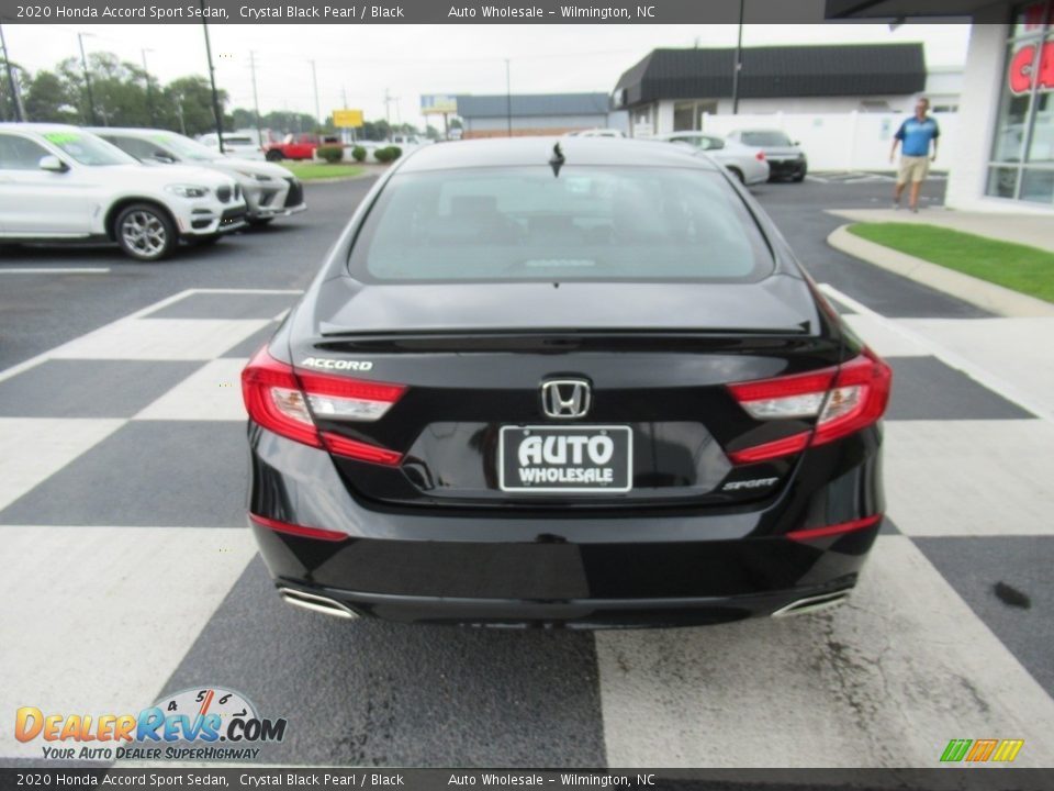 2020 Honda Accord Sport Sedan Crystal Black Pearl / Black Photo #4