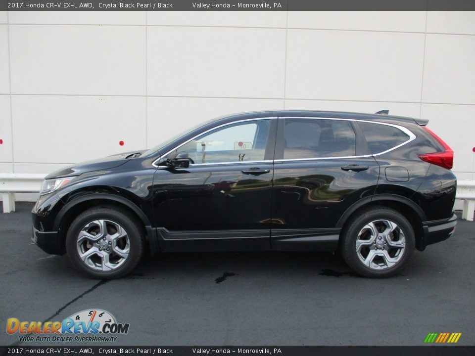 2017 Honda CR-V EX-L AWD Crystal Black Pearl / Black Photo #2