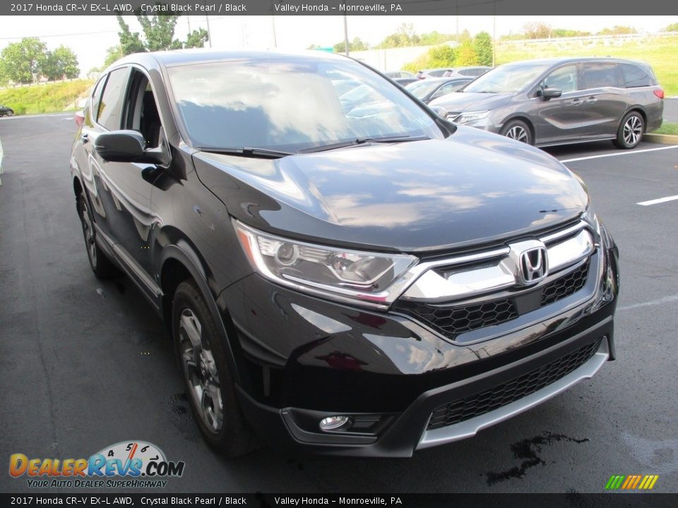 2017 Honda CR-V EX-L AWD Crystal Black Pearl / Black Photo #7