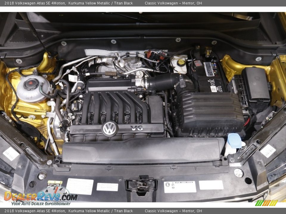 2018 Volkswagen Atlas SE 4Motion Kurkuma Yellow Metallic / Titan Black Photo #19