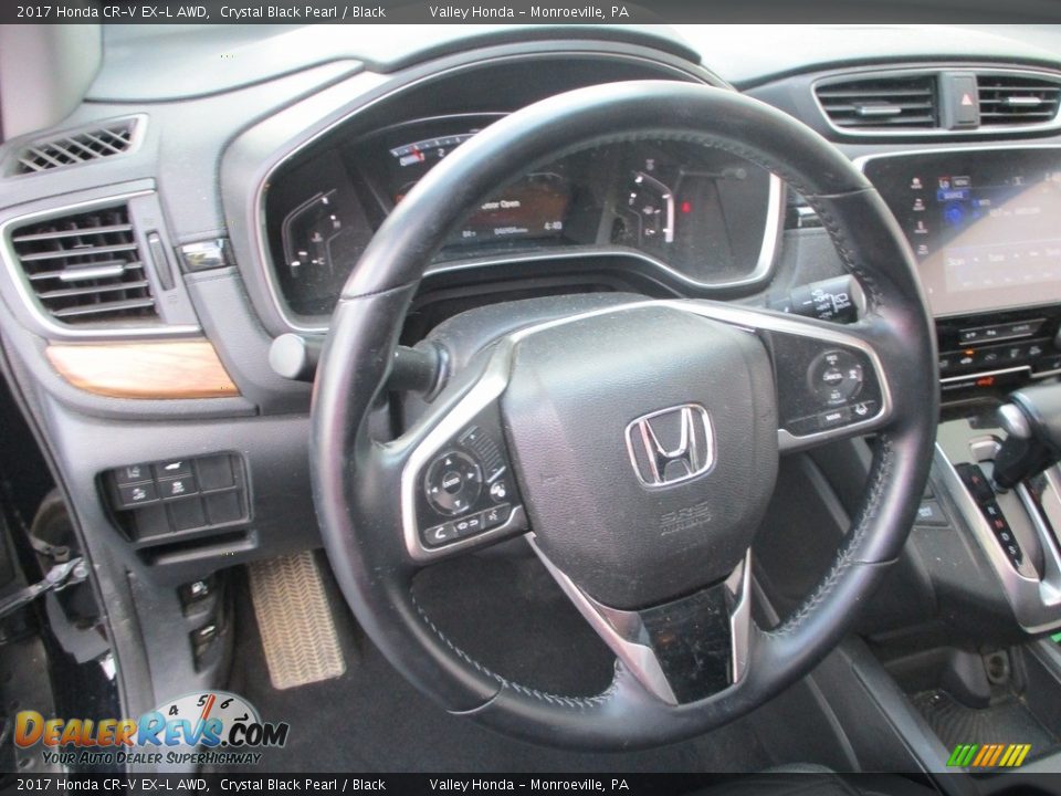 2017 Honda CR-V EX-L AWD Crystal Black Pearl / Black Photo #14