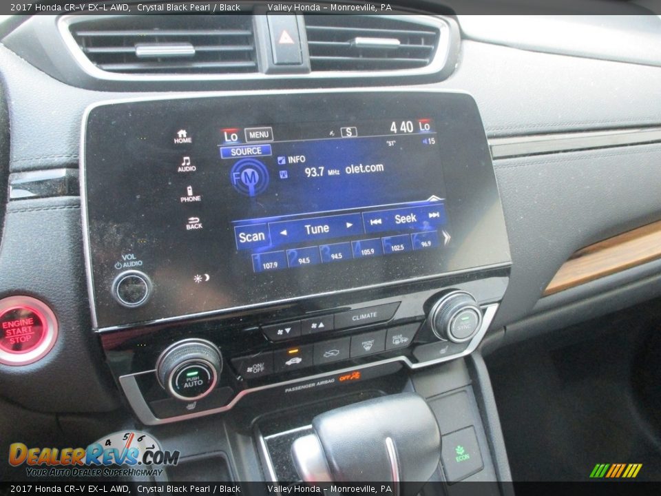 2017 Honda CR-V EX-L AWD Crystal Black Pearl / Black Photo #15