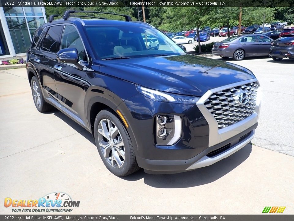 Front 3/4 View of 2022 Hyundai Palisade SEL AWD Photo #3