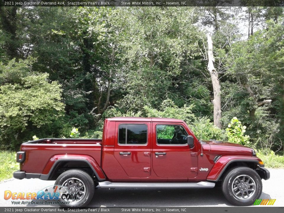 2021 Jeep Gladiator Overland 4x4 Snazzberry Pearl / Black Photo #5