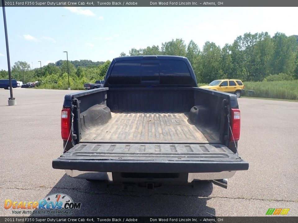 2011 Ford F350 Super Duty Lariat Crew Cab 4x4 Tuxedo Black / Adobe Photo #14