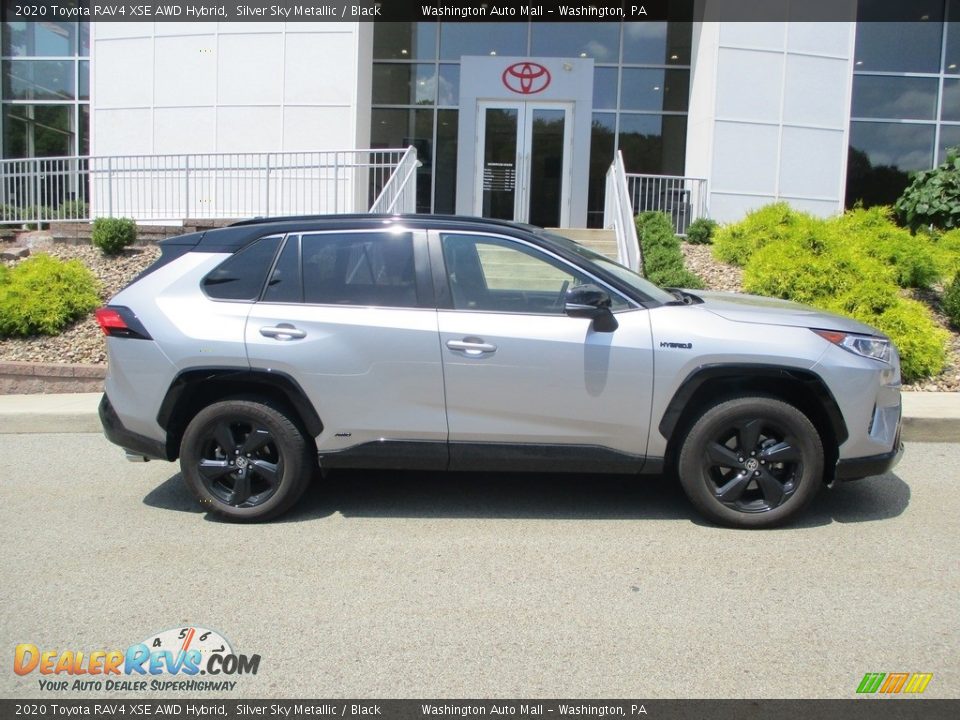 2020 Toyota RAV4 XSE AWD Hybrid Silver Sky Metallic / Black Photo #2