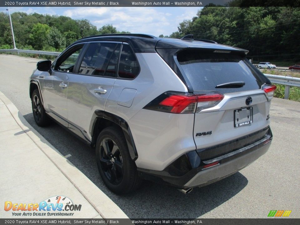 2020 Toyota RAV4 XSE AWD Hybrid Silver Sky Metallic / Black Photo #6