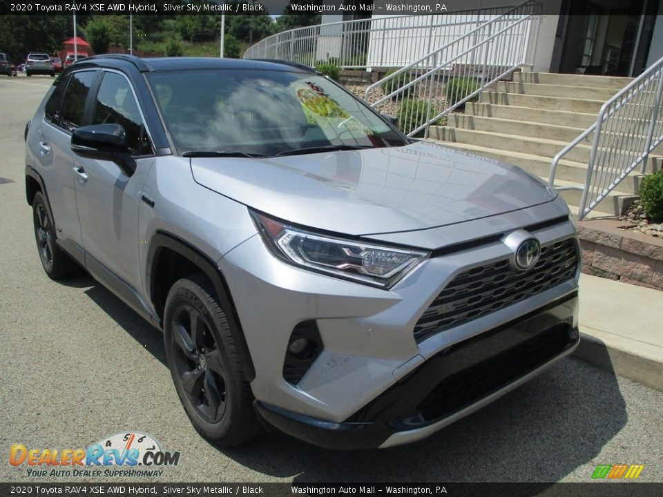 2020 Toyota RAV4 XSE AWD Hybrid Silver Sky Metallic / Black Photo #10