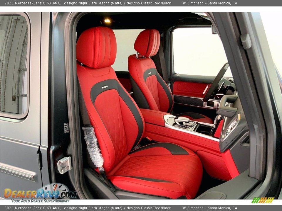 designo Classic Red/Black Interior - 2021 Mercedes-Benz G 63 AMG Photo #5