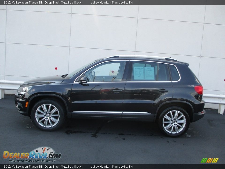 2012 Volkswagen Tiguan SE Deep Black Metallic / Black Photo #2