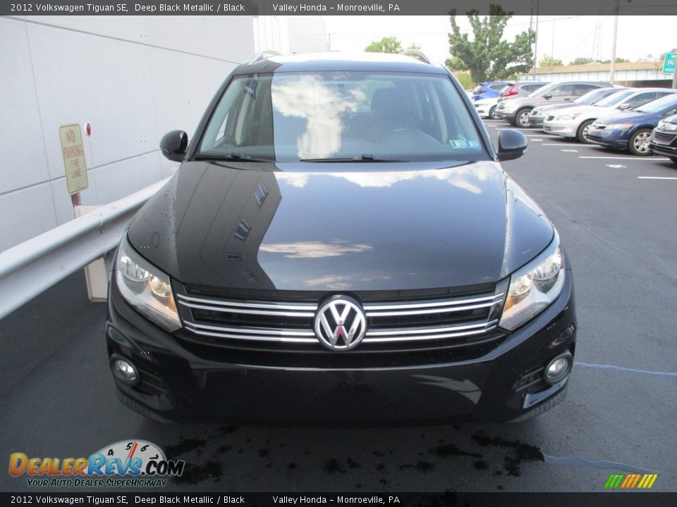 2012 Volkswagen Tiguan SE Deep Black Metallic / Black Photo #9