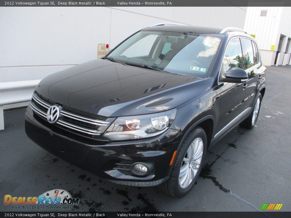 2012 Volkswagen Tiguan SE Deep Black Metallic / Black Photo #10