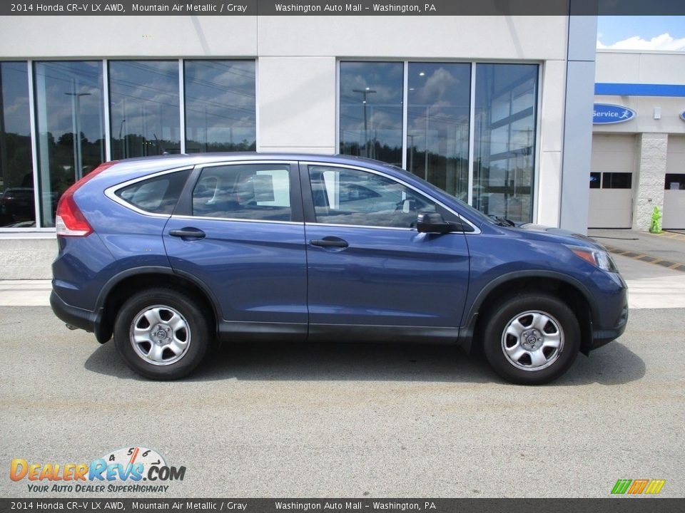 2014 Honda CR-V LX AWD Mountain Air Metallic / Gray Photo #2