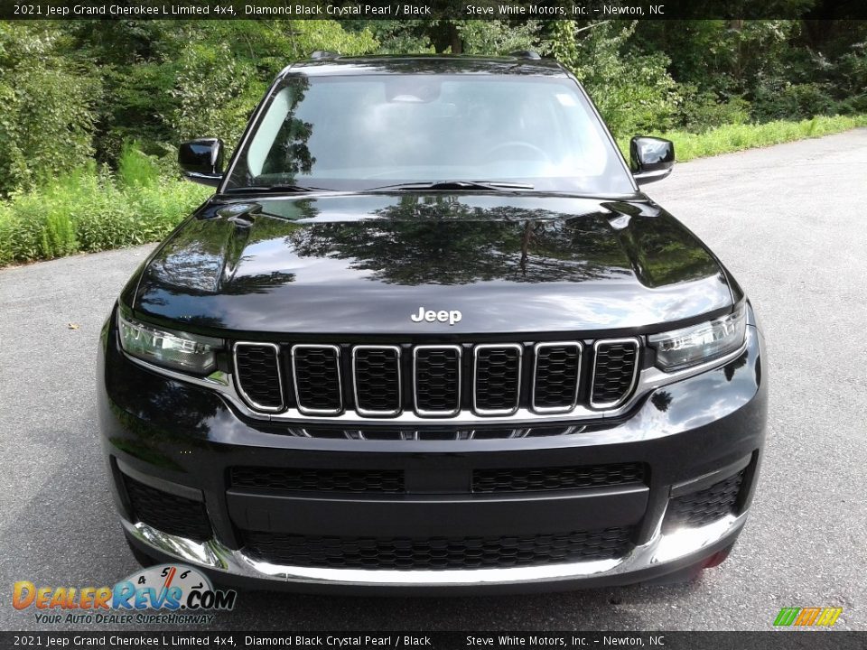 2021 Jeep Grand Cherokee L Limited 4x4 Diamond Black Crystal Pearl / Black Photo #3