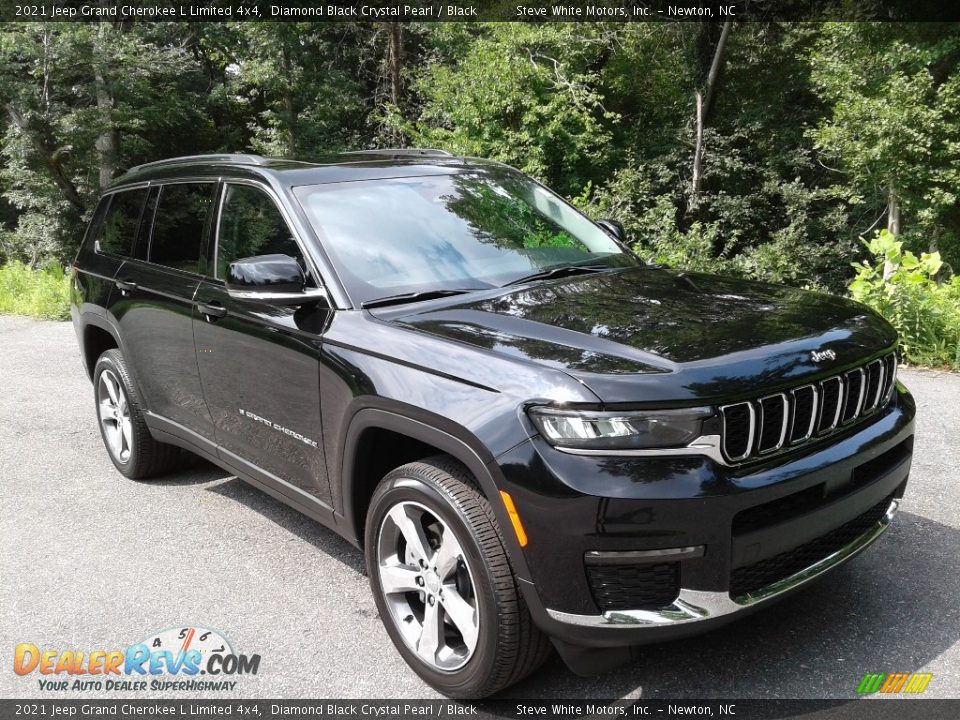 Diamond Black Crystal Pearl 2021 Jeep Grand Cherokee L Limited 4x4 Photo #4