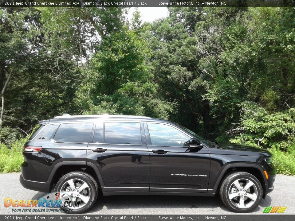 Diamond Black Crystal Pearl 2021 Jeep Grand Cherokee L Limited 4x4 Photo #5