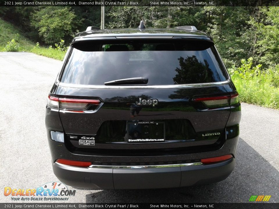2021 Jeep Grand Cherokee L Limited 4x4 Diamond Black Crystal Pearl / Black Photo #7