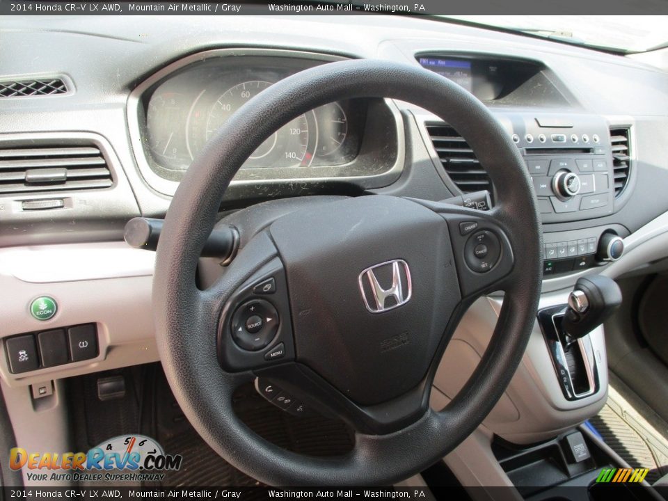 2014 Honda CR-V LX AWD Mountain Air Metallic / Gray Photo #16