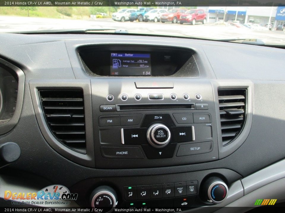 2014 Honda CR-V LX AWD Mountain Air Metallic / Gray Photo #17