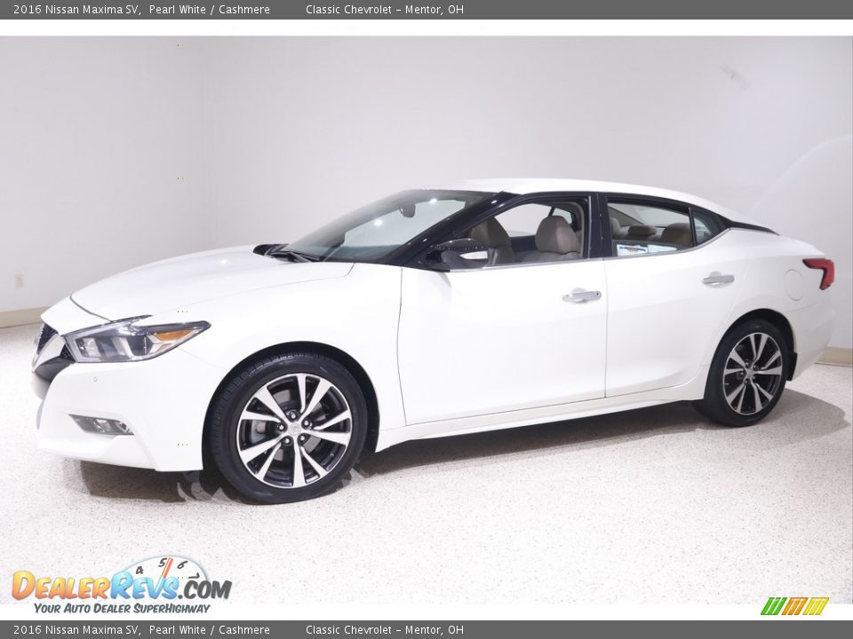 2016 Nissan Maxima SV Pearl White / Cashmere Photo #3