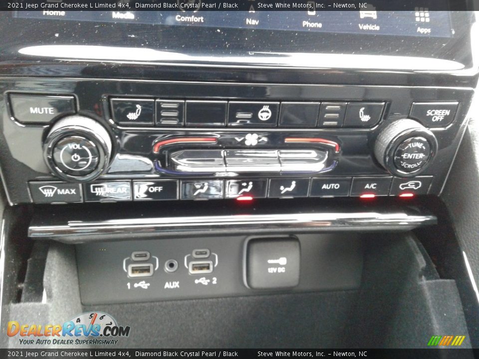 2021 Jeep Grand Cherokee L Limited 4x4 Diamond Black Crystal Pearl / Black Photo #26