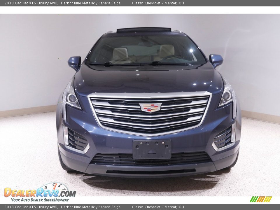 2018 Cadillac XT5 Luxury AWD Harbor Blue Metallic / Sahara Beige Photo #2