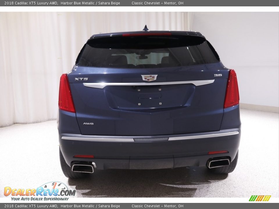 2018 Cadillac XT5 Luxury AWD Harbor Blue Metallic / Sahara Beige Photo #19